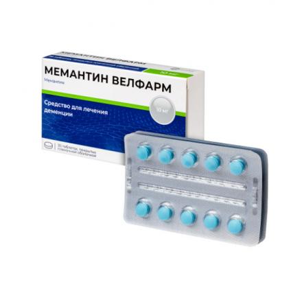 МЕМАНТИН ВЕЛФАРМ табл. п/о плен. 10 мг №30