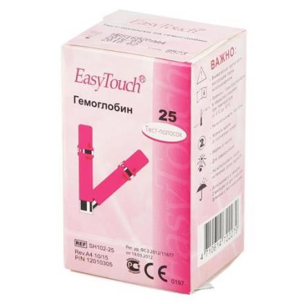 ИЗИ ТАЧ ТЕСТ-ПОЛОСКИ ДЛЯ АНАЛИЗАТОРА гемоглобин №25