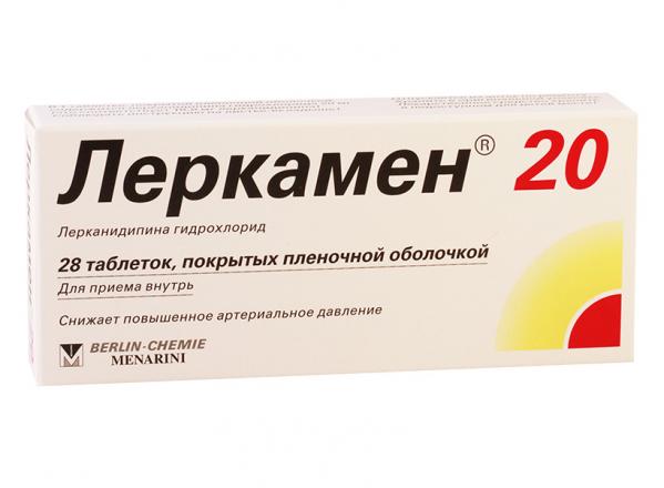 ЛЕРКАМЕН табл. п/о плен. 20 мг №28