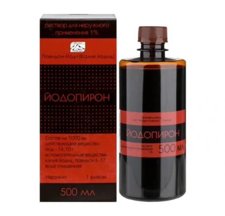 ЙОДОПИРОН р-р наруж. 1% фл. 500 мл