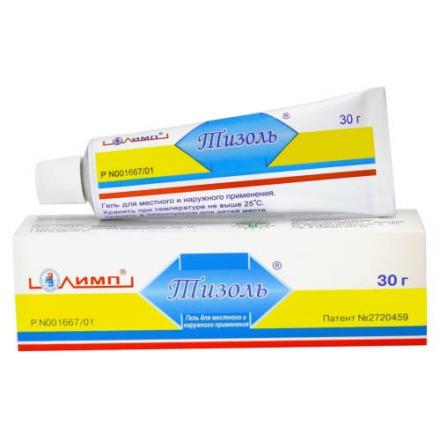 ТИЗОЛЬ гель наружн. и д/местн. примен. 30 гр