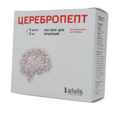 ЦЕРЕБРОПЕПТ р-р д/инъекц. амп. 5 мл №5