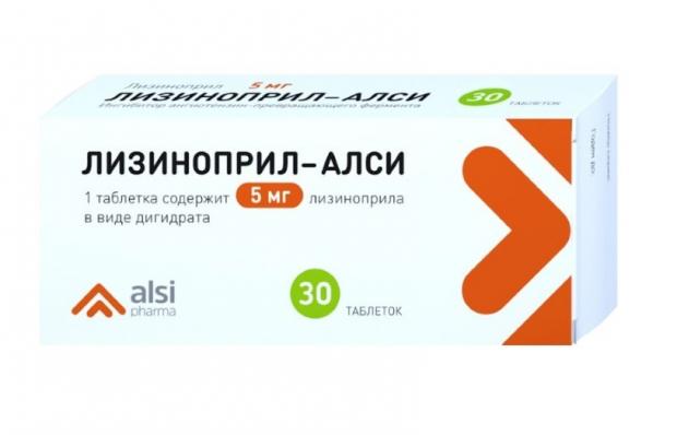 ЛИЗИНОПРИЛ АЛСИ табл. 5 мг №30