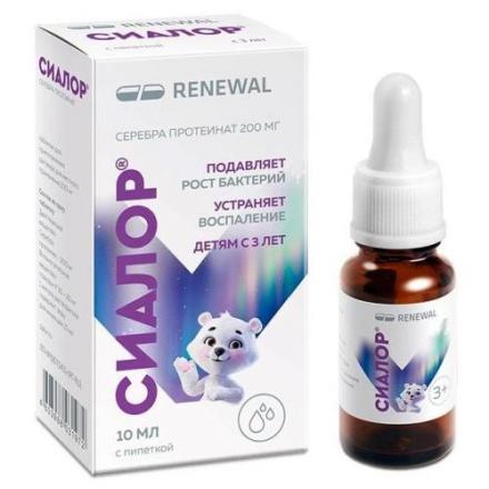 СИАЛОР (ОТ НАСМОРКА) РЕНЕВАЛ капли в нос 2% фл. 10 мл (табл.+ раст-ль)