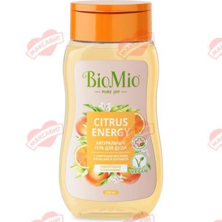 BIOMIO ГЕЛЬ ДЛЯ ДУША 250 мл апельсин/бергамот