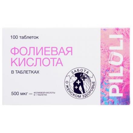 PILULI ФОЛИЕВАЯ КИСЛОТА табл. №100