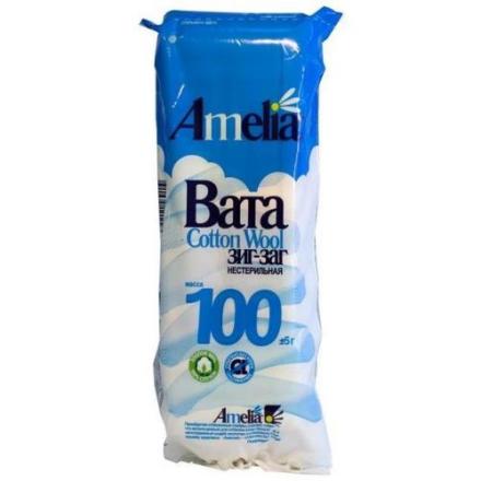 ВАТА ХИРУРГИЧЕСКАЯ ЗИГ-ЗАГ АМЕЛИЯ 100 гр