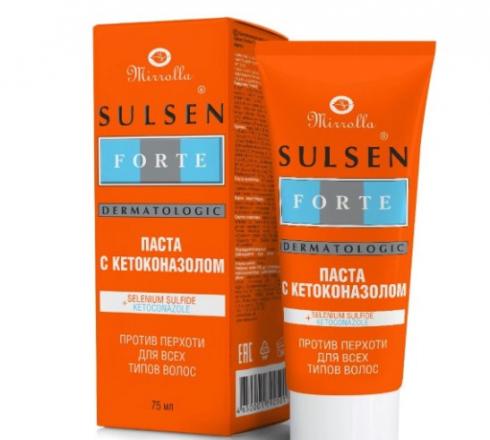 СУЛЬСЕН ФОРТЕ паста с кетоконазолом 2% 75 мл