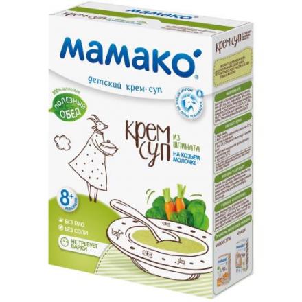 МАМАКО КРЕМ-СУП НА КОЗЬЕМ МОЛОКЕ шпинат 150 гр