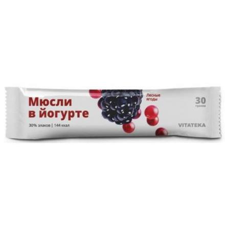 ВИТАТЕКА МЮСЛИ В ЙОГУРТЕ лесная ягода 30 гр