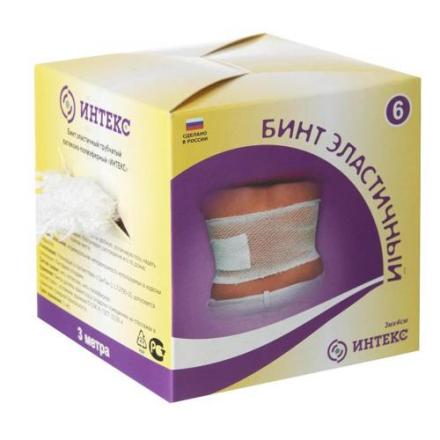 БИНТ ТРУБЧАТЫЙ ЭЛАСТИЧНЫЙ ИНТЕКС 3м №6