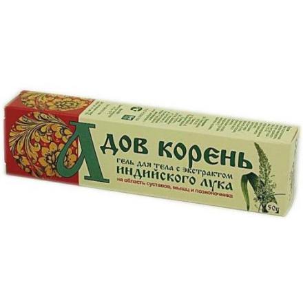 АДОВ КОРЕНЬ С ЭКСТРАКТОМ ИНДИЙСКОГО ЛУКА гель для тела 50 гр