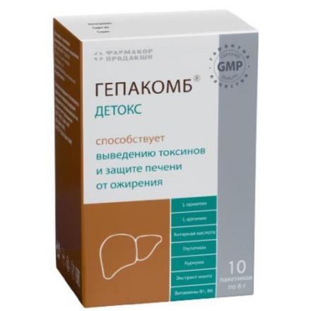 ГЕПАКОМБ ДЕТОКС пор д/приг.р-ра внутрь пак. 6 гр №10