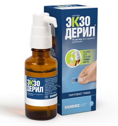 ЭКЗОДЕРИЛ р-р наруж. 1% фл.- кап. 30 мл