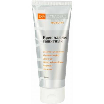 ДИАУЛЬТРАДЕРМ СИЛЬВЕР КРЕМ ДЛЯ НОГ 75 мл защитный