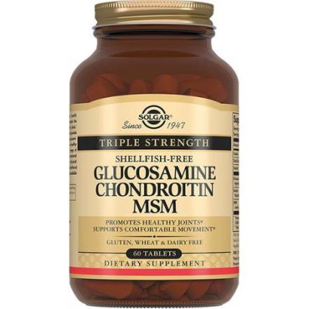 СОЛГАР ГЛЮКОЗАМИН-ХОНДРОИТИН И МСМ табл. №60