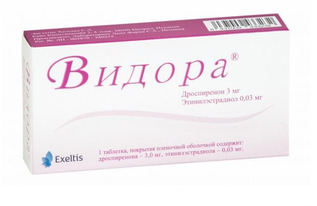 ВИДОРА табл. п/о плен. 3+0,03 мг №28