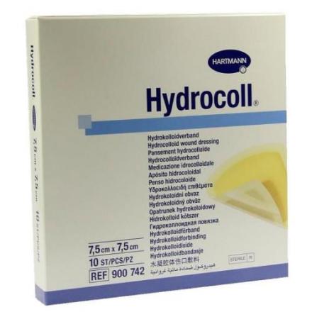 ПОВЯЗКА САМОФИКСИРУЮЩАЯСЯ ГИДРОКОЛЛОИДНАЯ ХАРТМАНН ГИДРОКОЛ 7,5см х 7,5см №10