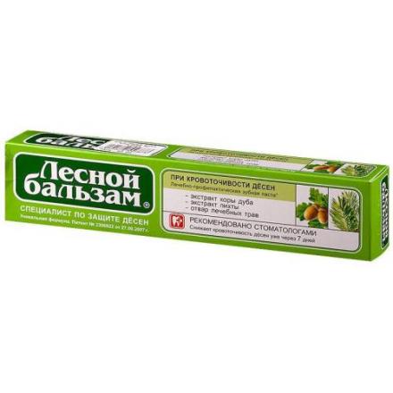 ЛЕСНОЙ БАЛЬЗАМ ЗУБНАЯ ПАСТА 75 мл кора дуба и пихта