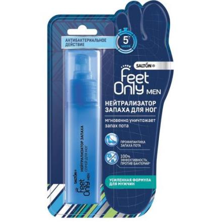 SALTON FEET ONLY MEN СПРЕЙ ДЛЯ НОГ ОТ ПОТА И ЗАПАХА 60 мл