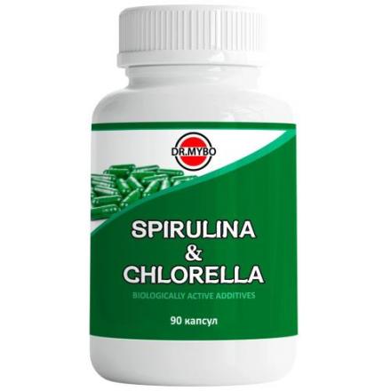 DR MYBO СПИРУЛИНА+ХЛОРЕЛЛА капс. №90
