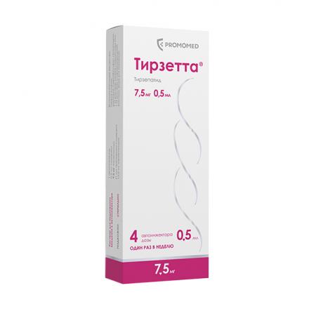 ТИРЗЕТТА р-р д/инъекц. п/к 7,5 мг шпр.- ручка 0,5 мл №4