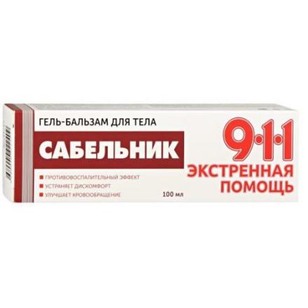 911 САБЕЛЬНИК МИРРОЛЛА гель-бальзам д/тела 100 мл