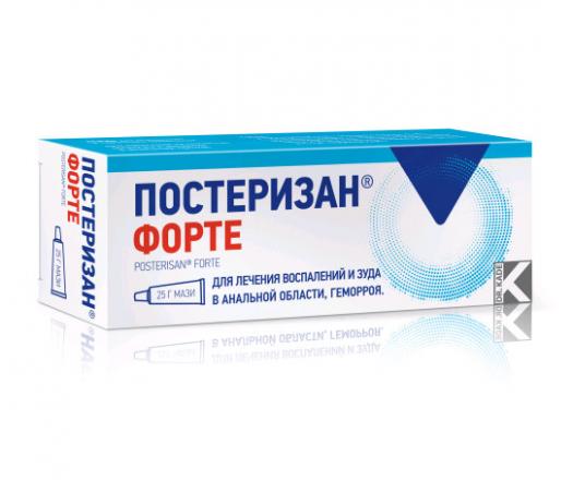 ПОСТЕРИЗАН ФОРТЕ мазь наружн. и д/рект. примен. туба 25 гр