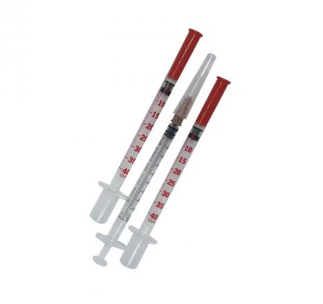 ШПРИЦ ИНСУЛИН. ИМПОРТНЫЙ U-40 1 мл №100