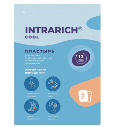 ПЛАСТЫРЬ ОБЕЗБОЛИВАЮЩИЙ INTRARICH COOL охлаждающ. №5