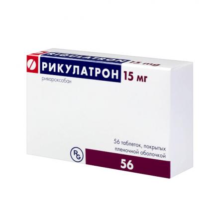 РИКУЛАТРОН табл. п/о плен. 15 мг №56