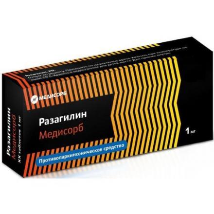 РАЗАГИЛИН МЕДИСОРБ табл. 1 мг №30
