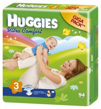ХАГГИС ПОДГУЗНИКИ ДЕТСКИЕ ХАГГИС ULTRA COMFORT 5-9 кг №94