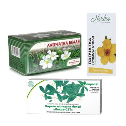 ФИТОЧАЙ ЛАПЧАТКА КОРНЕВИЩА ф/п №20
