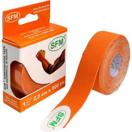 ЛЕНТА КИНЕЗИОЛОГИЧЕСКАЯ SFM оранж 2,5см х 500см