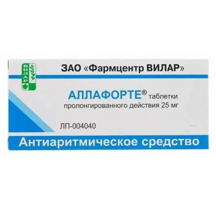 АЛЛАФОРТЕ табл. пролонг. 25 мг №30