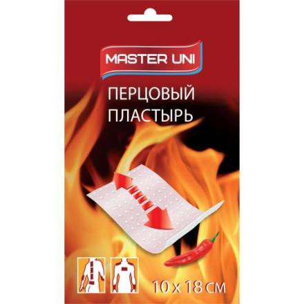 ЛЕЙКОПЛАСТЫРЬ ПЕРЦОВЫЙ МАСТЕР ЮНИ перфорированный 10см х 18см