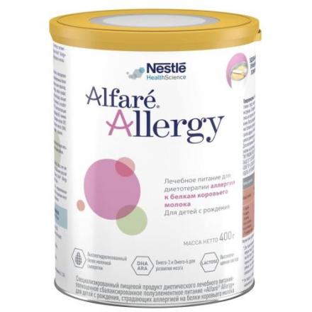 НЕСТЛЕ АЛФАРЕ АЛЛЕРДЖИ СМЕСЬ СУХАЯ ГИПОАЛЛЕРГЕННАЯ 400 гр