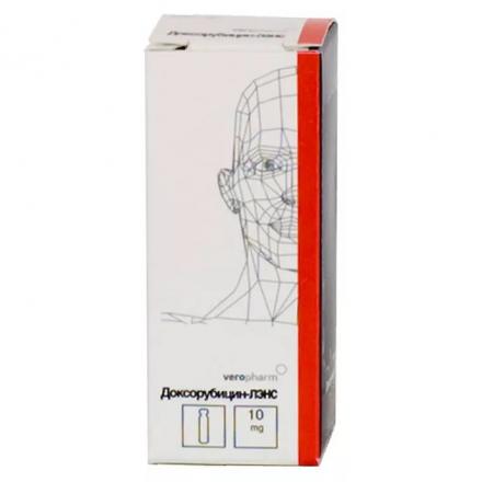 ДОКСОРУБИЦИН ЛЭНС лиоф. для инъек 10 мг фл. №1