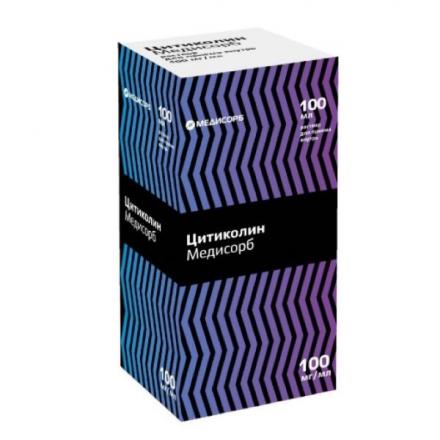 ЦИТИКОЛИН МЕДИСОРБ р-р внутр. 100 мг/мл фл. 100 мл