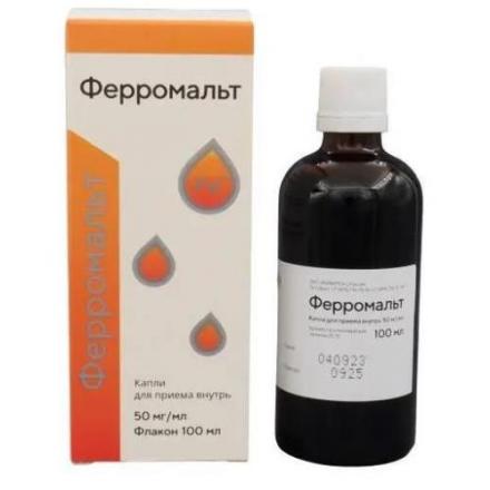 ФЕРРОМАЛЬТ капли внутр. фл. 100 мл