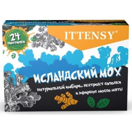 ИТТЕНСИ ИСЛАНДСКИЙ МОХ пастилки имбирь/солодка/мята №24