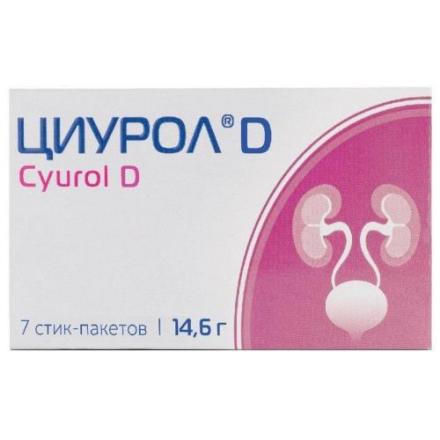 ЦИУРОЛ D пор д/приг.р-ра внутрь пак.-стик №7