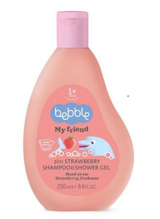 LAVENA BEBBLE ШАМПУНЬ-ГЕЛЬ ДЛЯ ДУША 250 мл клубника