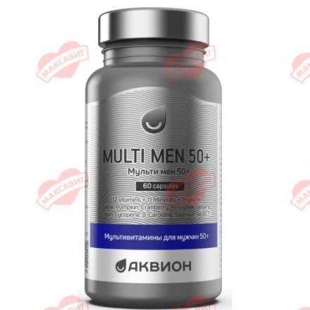 АКВИОН МУЛЬТИВИТАМИНЫ ДЛЯ МУЖЧИН 50+ капс. №60