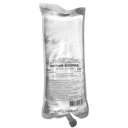 НАТРИЯ ХЛОРИД р-р д/инфузий 0,9% пласт. контейнер 1 000 мл №6