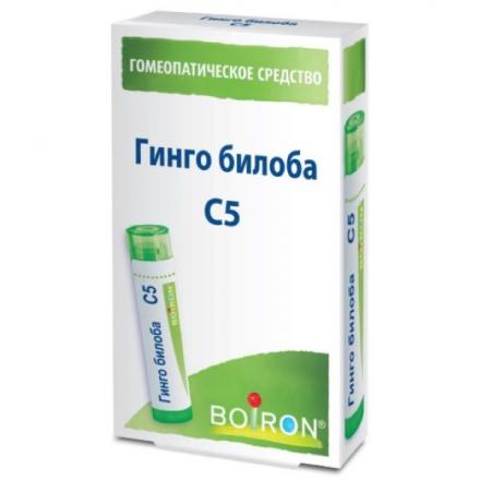 ГИНГО БИЛОБА С5 гранулы гомеопатич. 4 гр