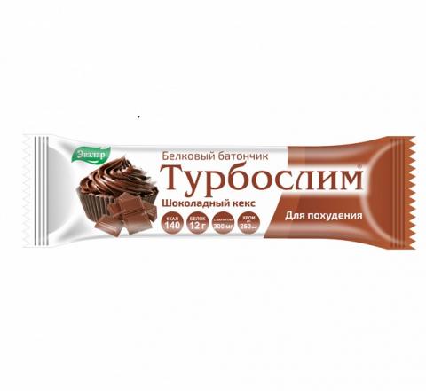 ТУРБОСЛИМ ДЛЯ ПОХУДЕНИЯ ЭВАЛАР батончик шоколадный кекс 50 гр