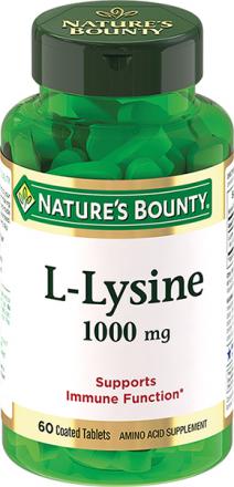 НЭЙЧЕС БАУНТИ (NATURE`S BOUNTY) L-ЛИЗИН табл. №60