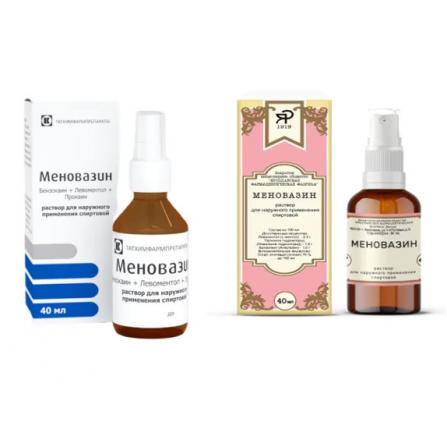 МЕНОВАЗИН р-р наруж. 40 мл с распыл.